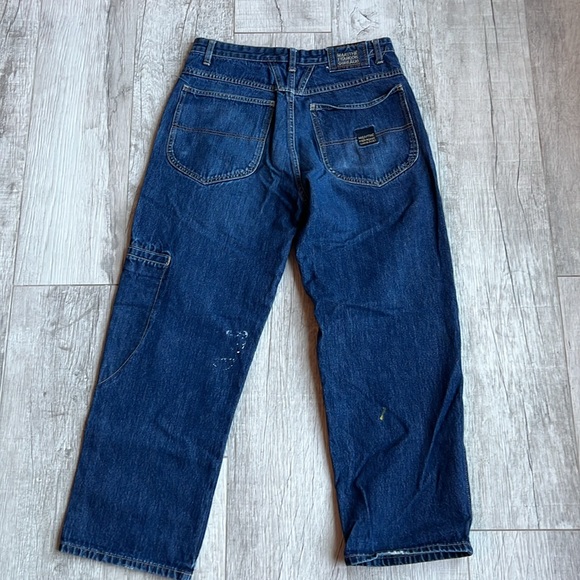 Marithe Francois Girbaud Men Blue Brand X Authentic Baggy Jeans‎ 32 X 27 Jabos - Picture 12 of 15
